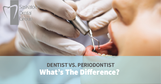 periodontist examining the mouth