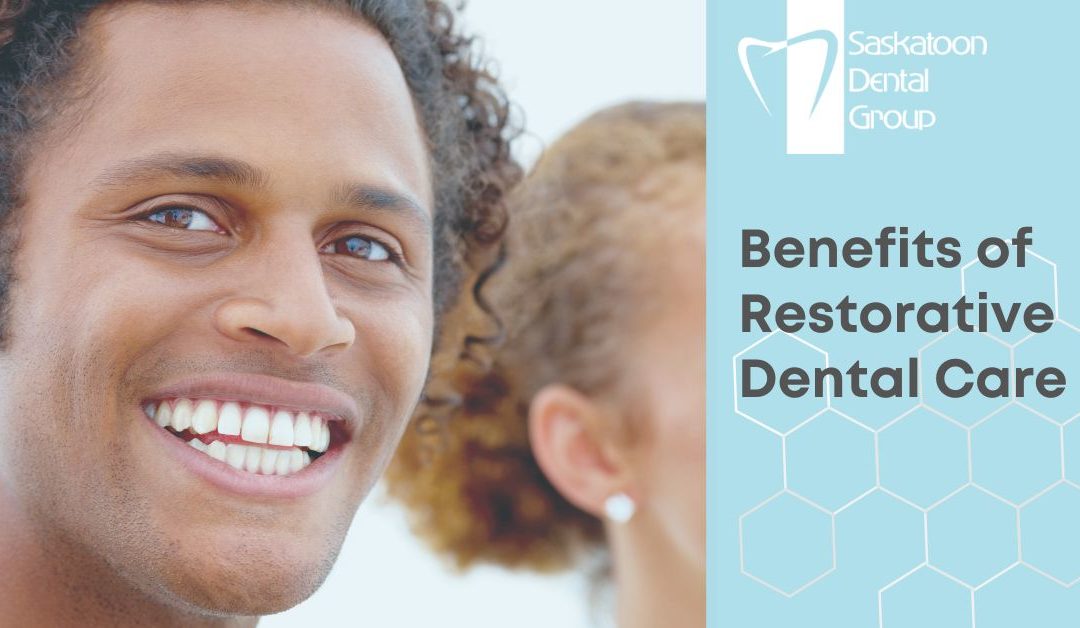 Man smiling with big smile showing off the benefits of restorative dental care