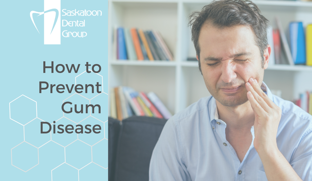 How to Prevent Gum Disease Picture of a man grimacing in pain.